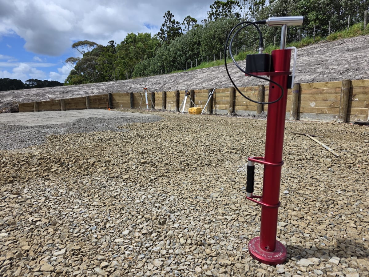Geo-Impact testing on compacted fill