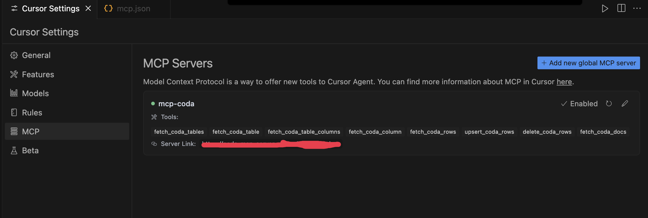 Cursor MCP Tools Configuration