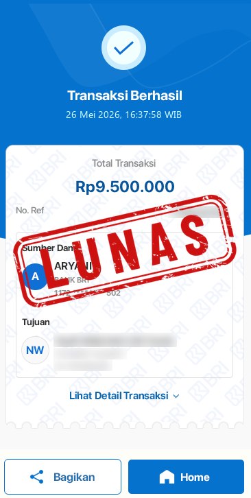 bukti jackpot