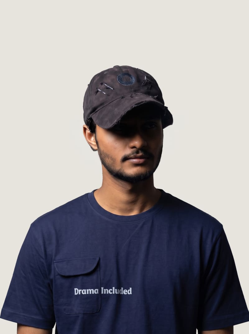 ULICA Navy Blue Drama Included Relaxed-Fit T-Shirt - Image 1