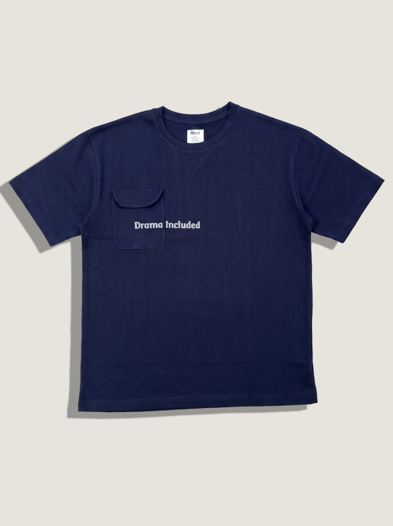 ULICA Navy Blue Drama Included Relaxed-Fit T-Shirt - Image 3