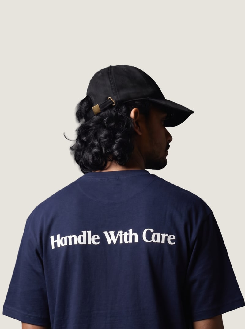ULICA Navy Blue Drama Included Relaxed-Fit T-Shirt - Image 2