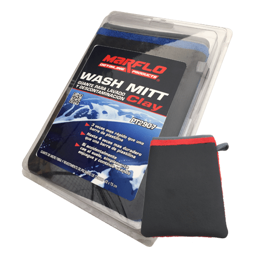 PT2907 WASH MITT CLAY GUANTE MARFLO - Marflo detailing products