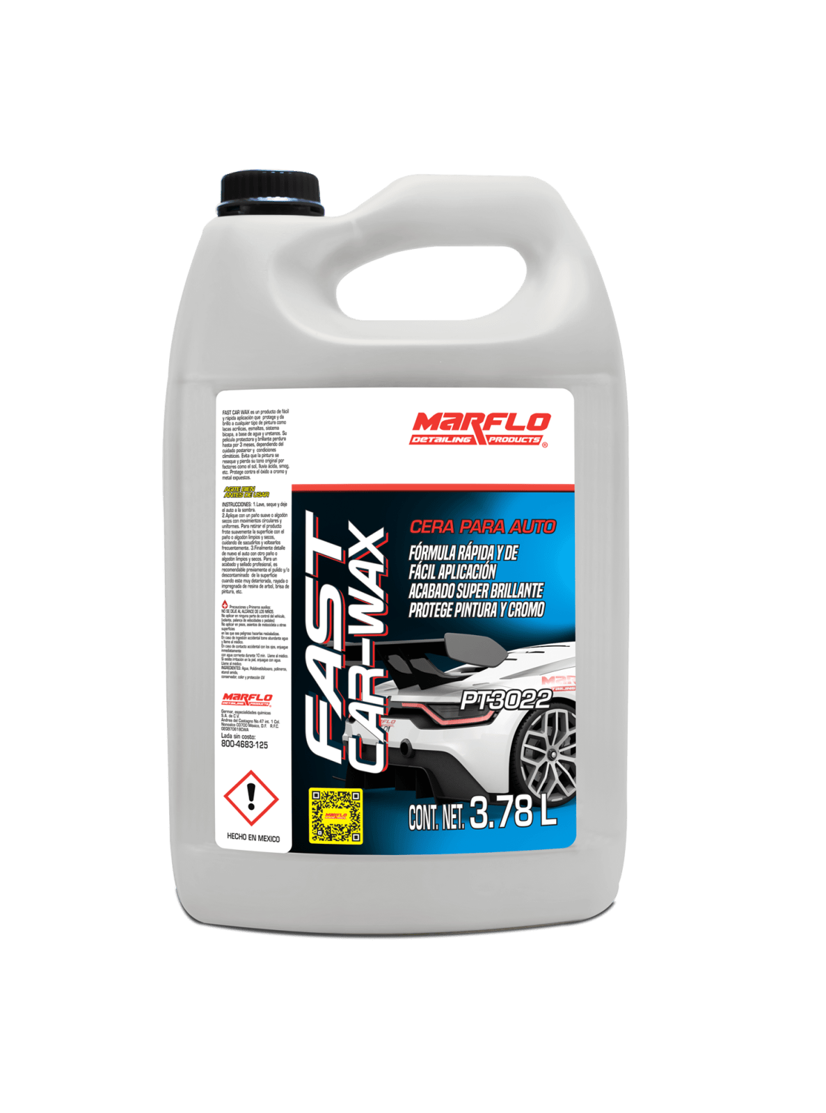 Cera fast car wax 3.78lts marflo PT3022