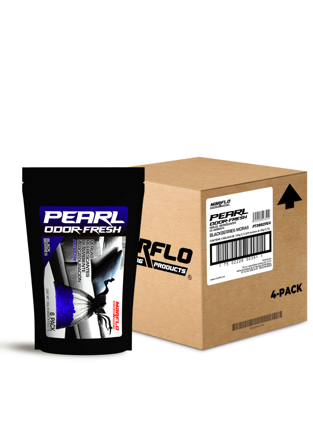Black Berrie pearl fresh 4pack Caja (480gr) PT3662PE4