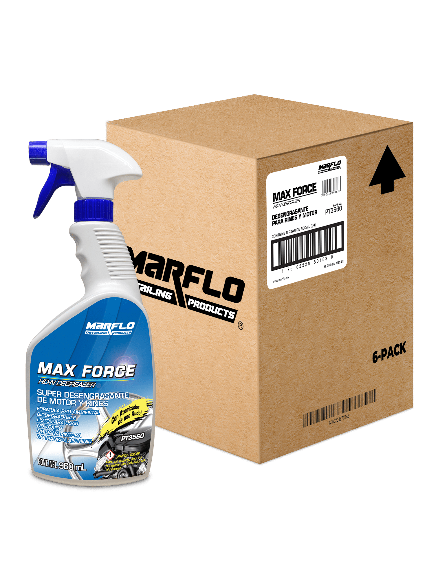 Desengrasante max force 960ml Trigger 6 pack PT35606