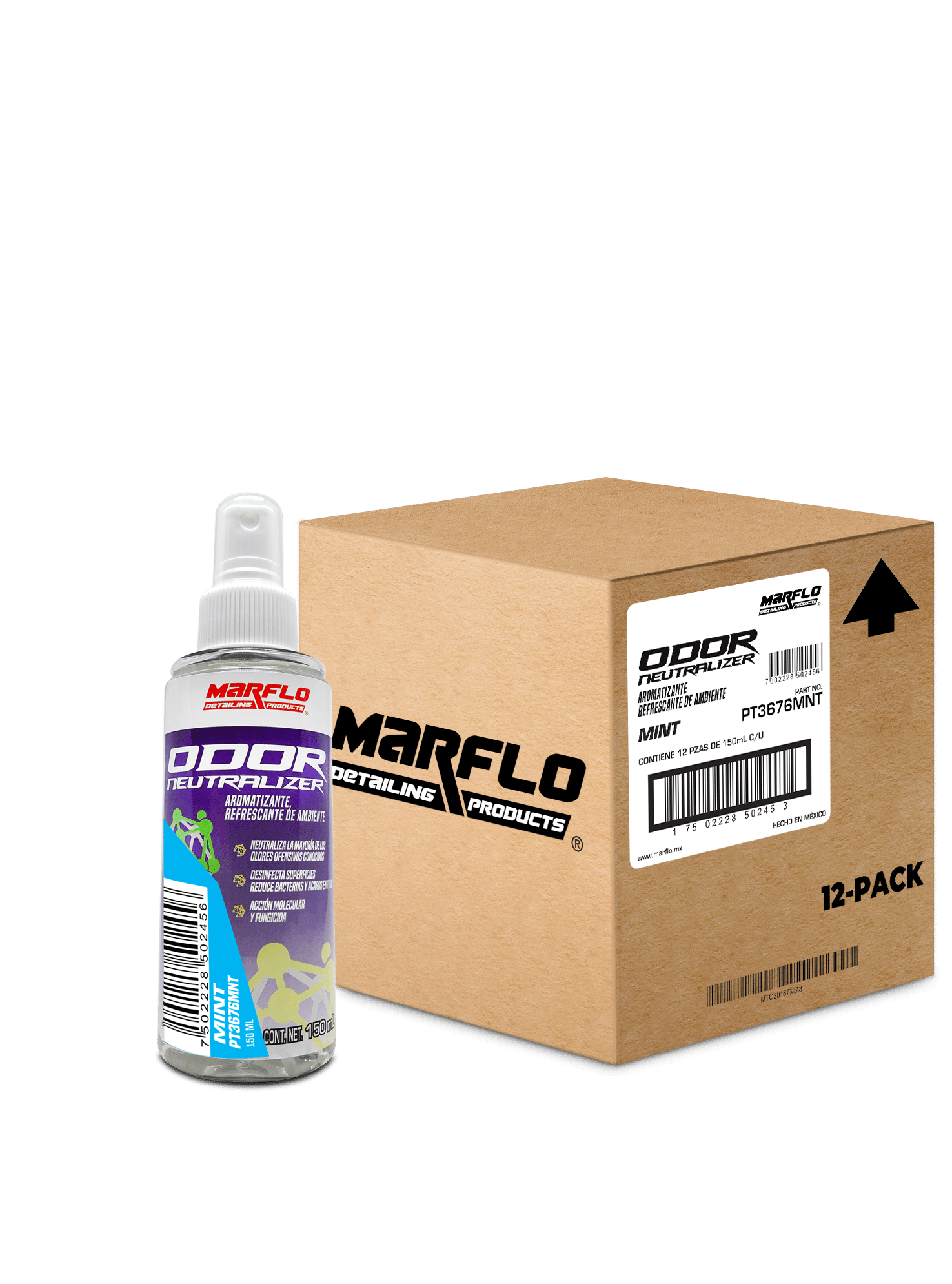 Odor Neutralizer 150mL Mint 12 PACK PT3676MNT12