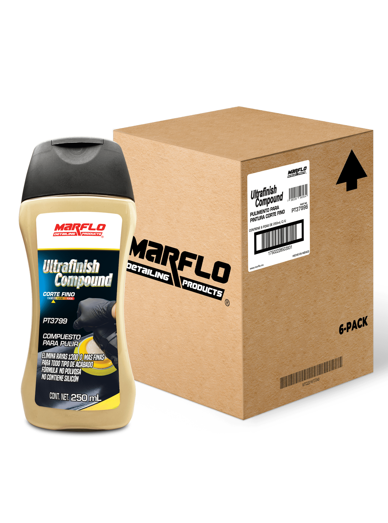 Compuesto para pulir Ultrafinish corte fino 250ml 6PACK PT37996
