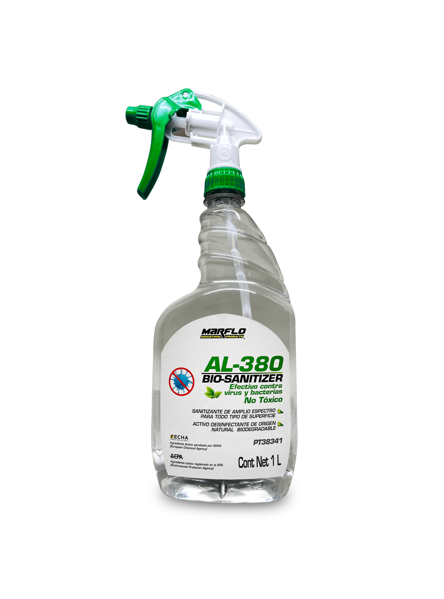 HE AL-380 BIO SANITIZER 1L TRIGGER RUDO MARFLO
