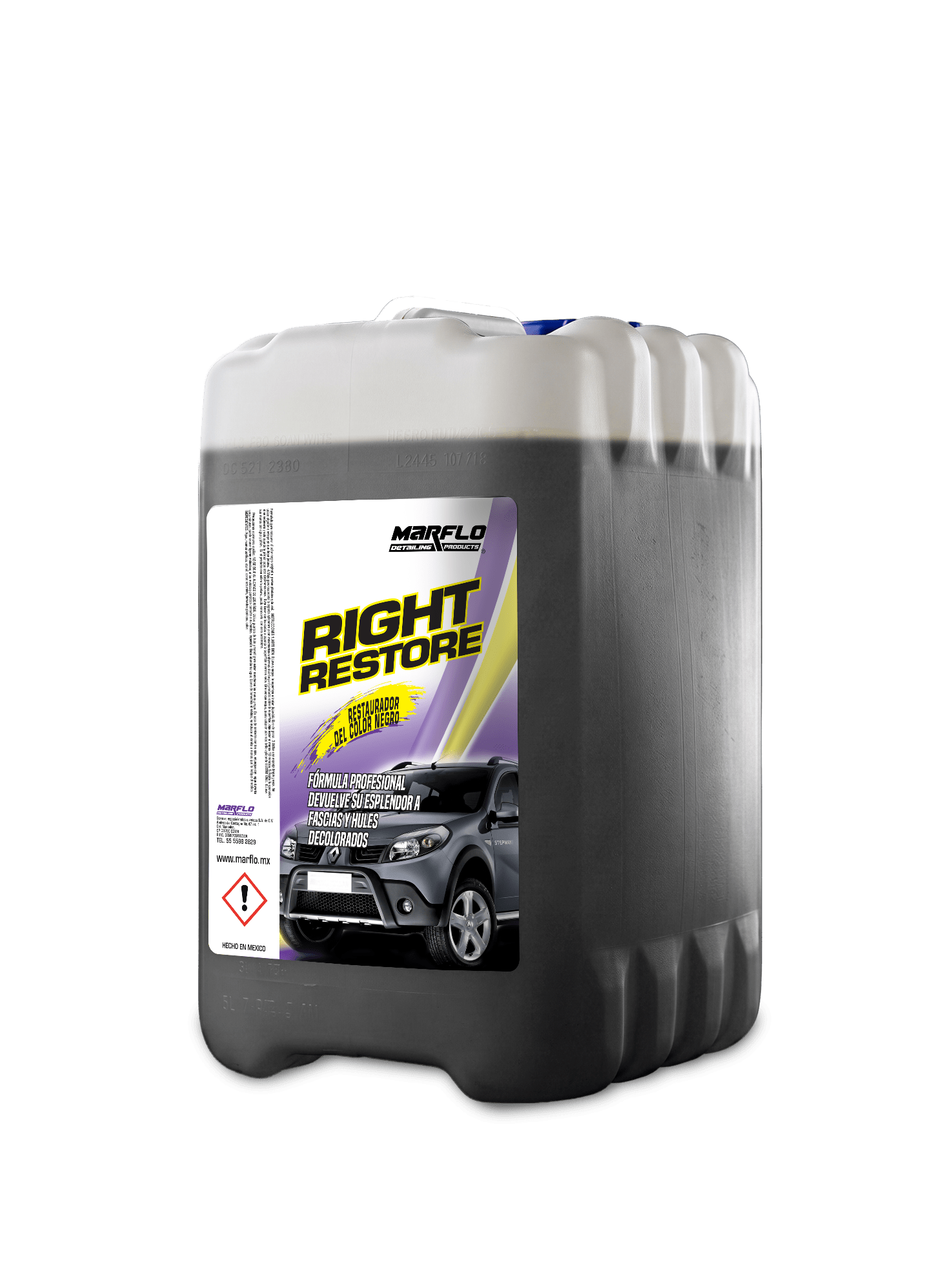 Restaurador de plásticos Right Restore negro 5L marflo PT2721