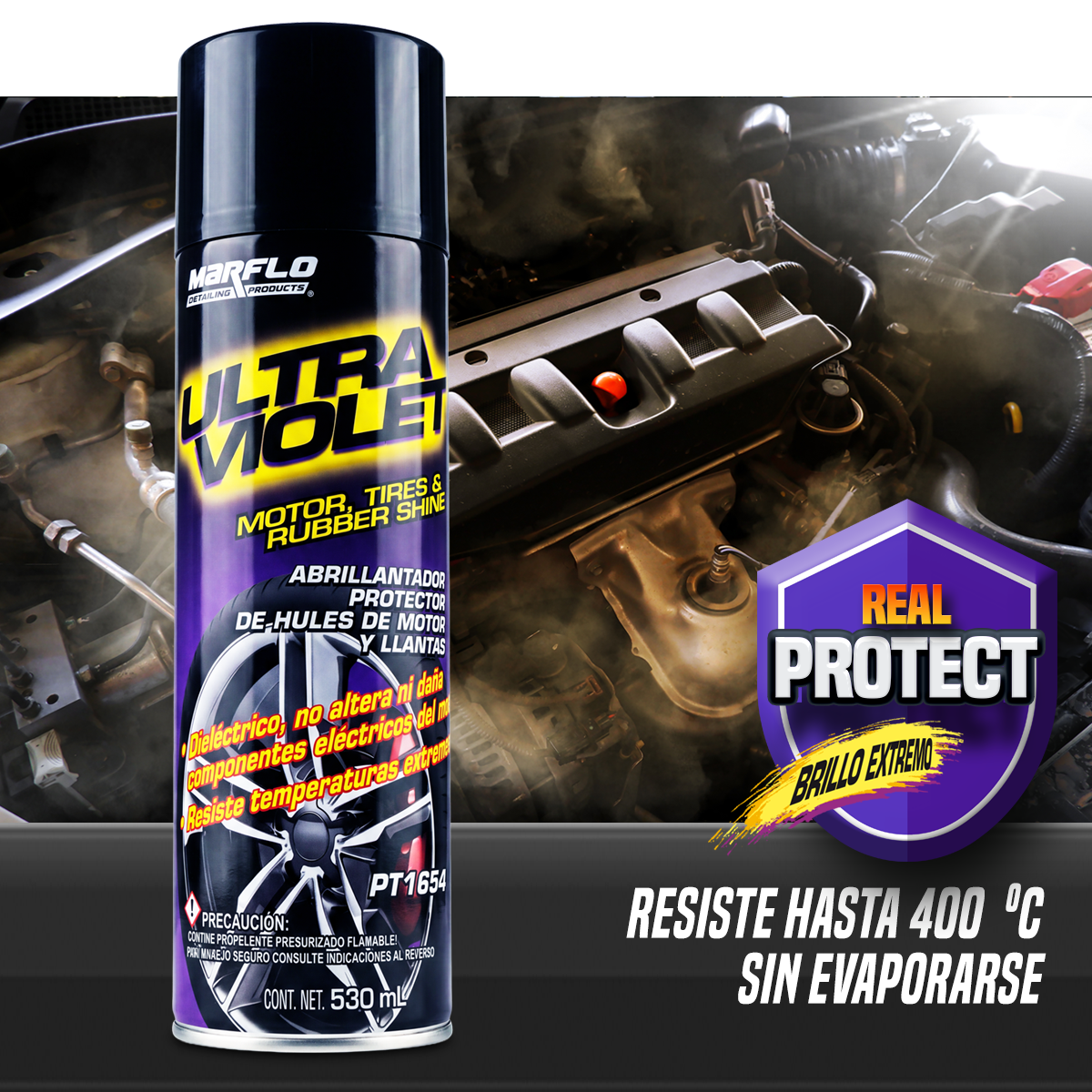 ultra violet motor/tire shine 530 mL aerosol PT1654 - Image 4