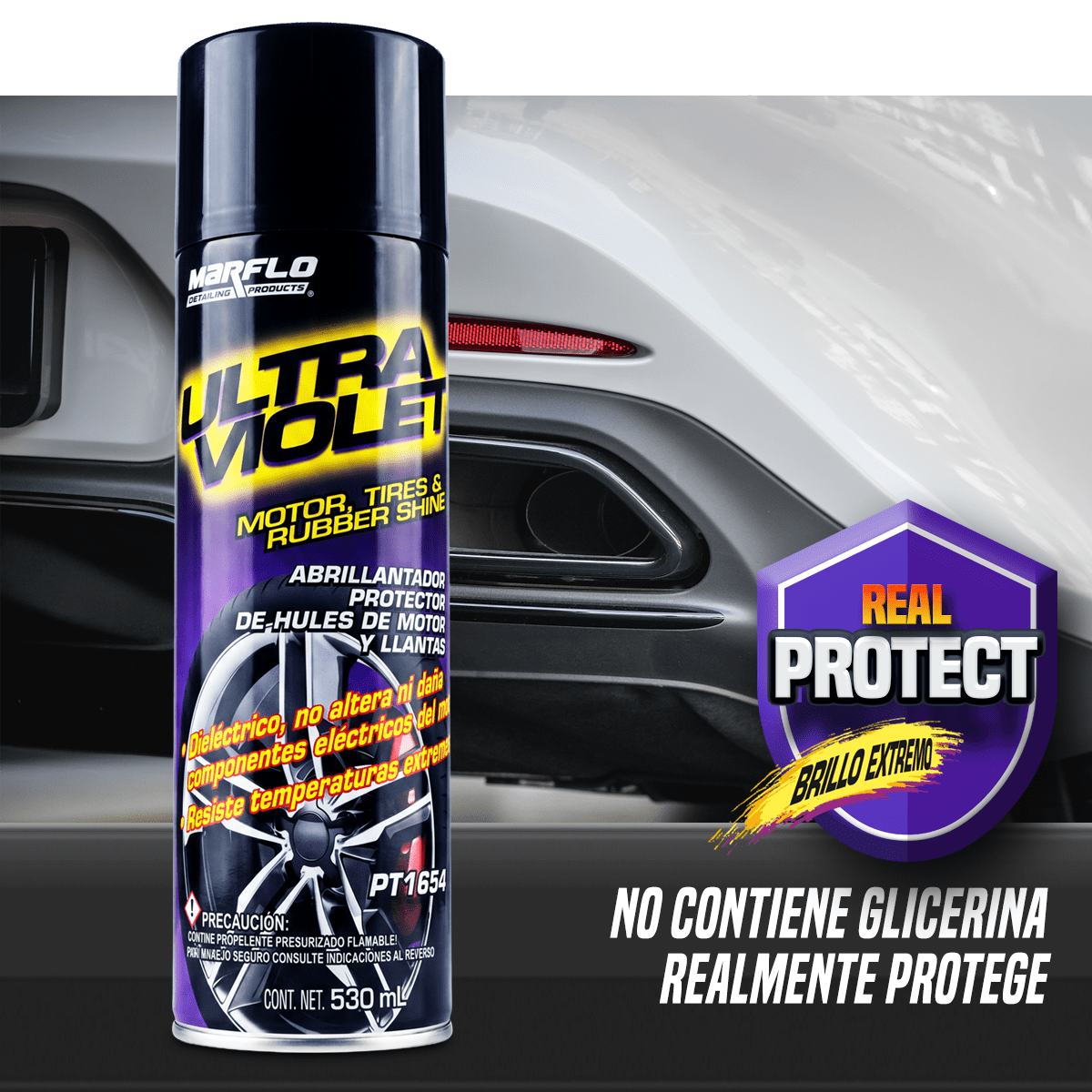 ultra violet motor/tire shine 530 mL aerosol PT1654 - Image 2