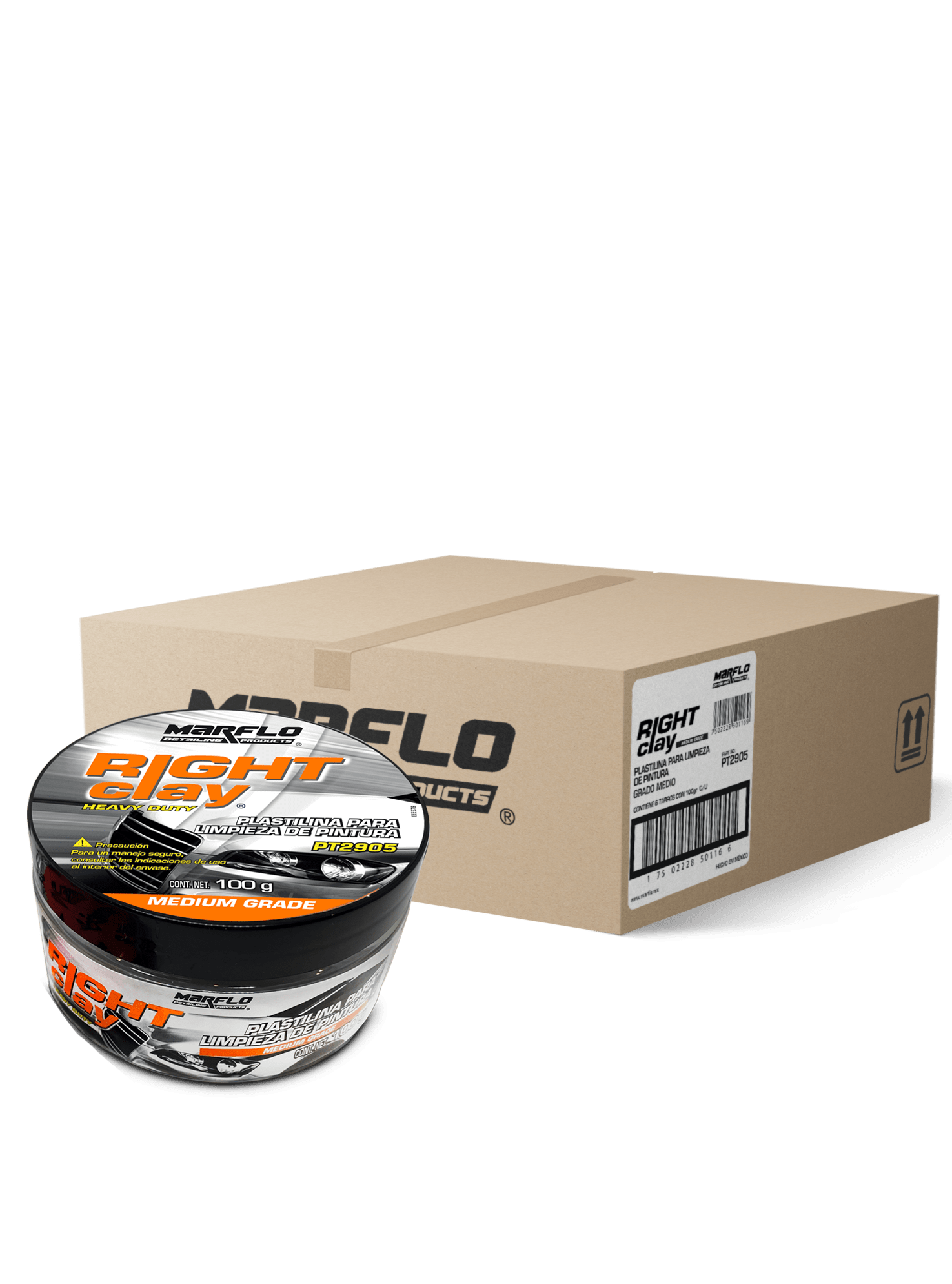 Plastilina Right Clay Grado Medio 100gr 6 Pack PT29056