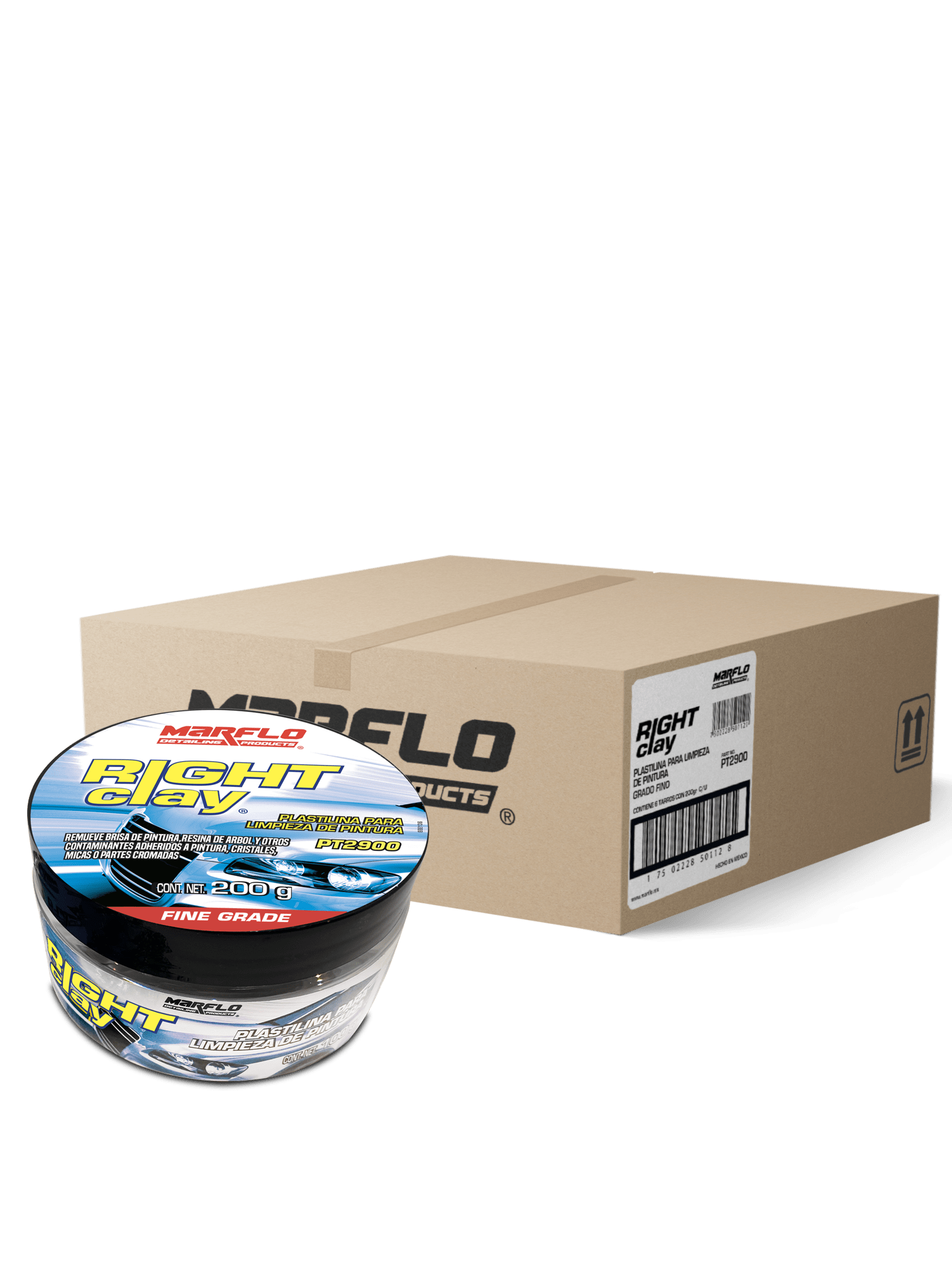 right clay 200gr marflo 6 Pack PT29006