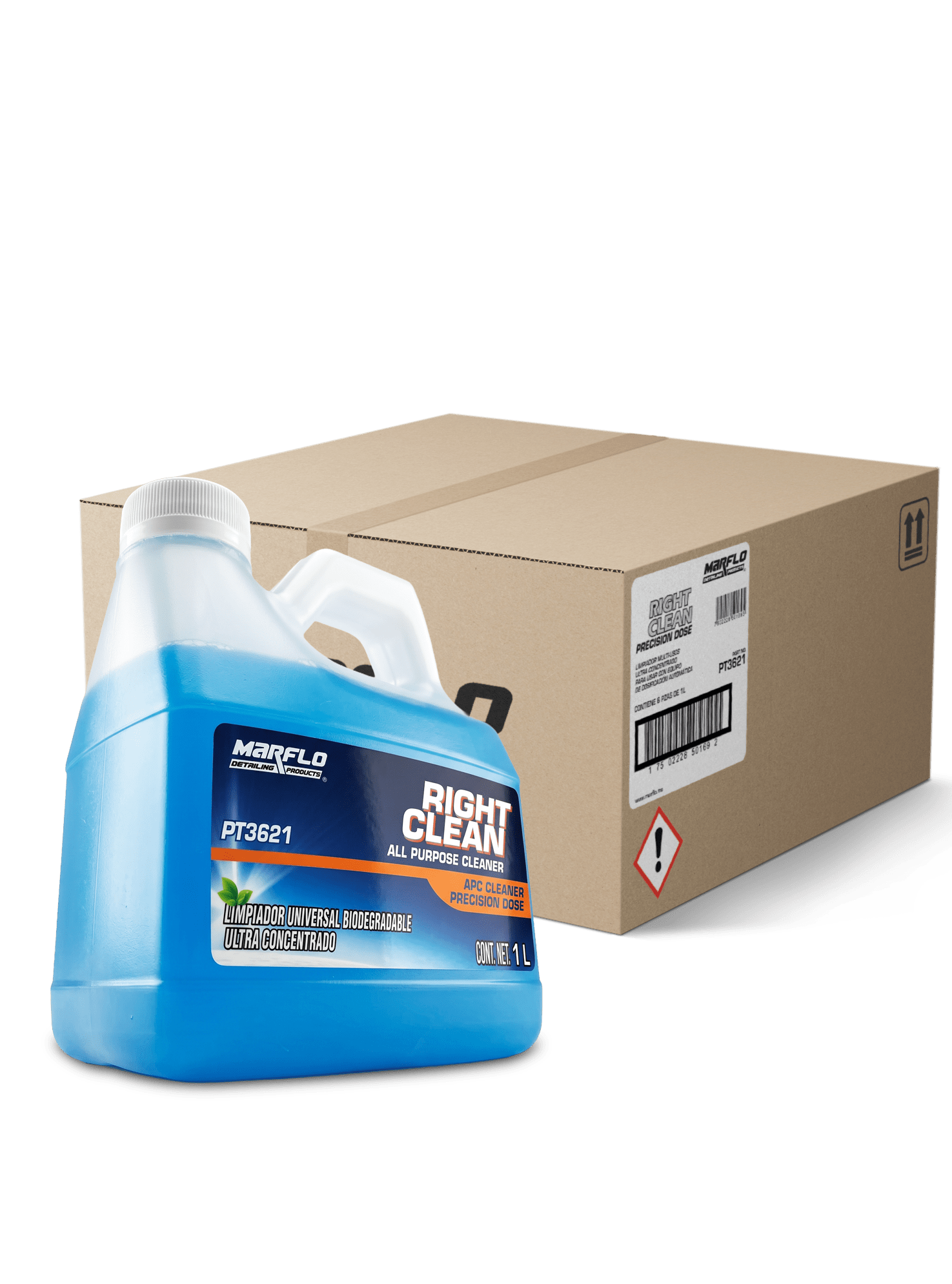 right clean dose APC concentrado 1L 6 PACK marflo PT36216