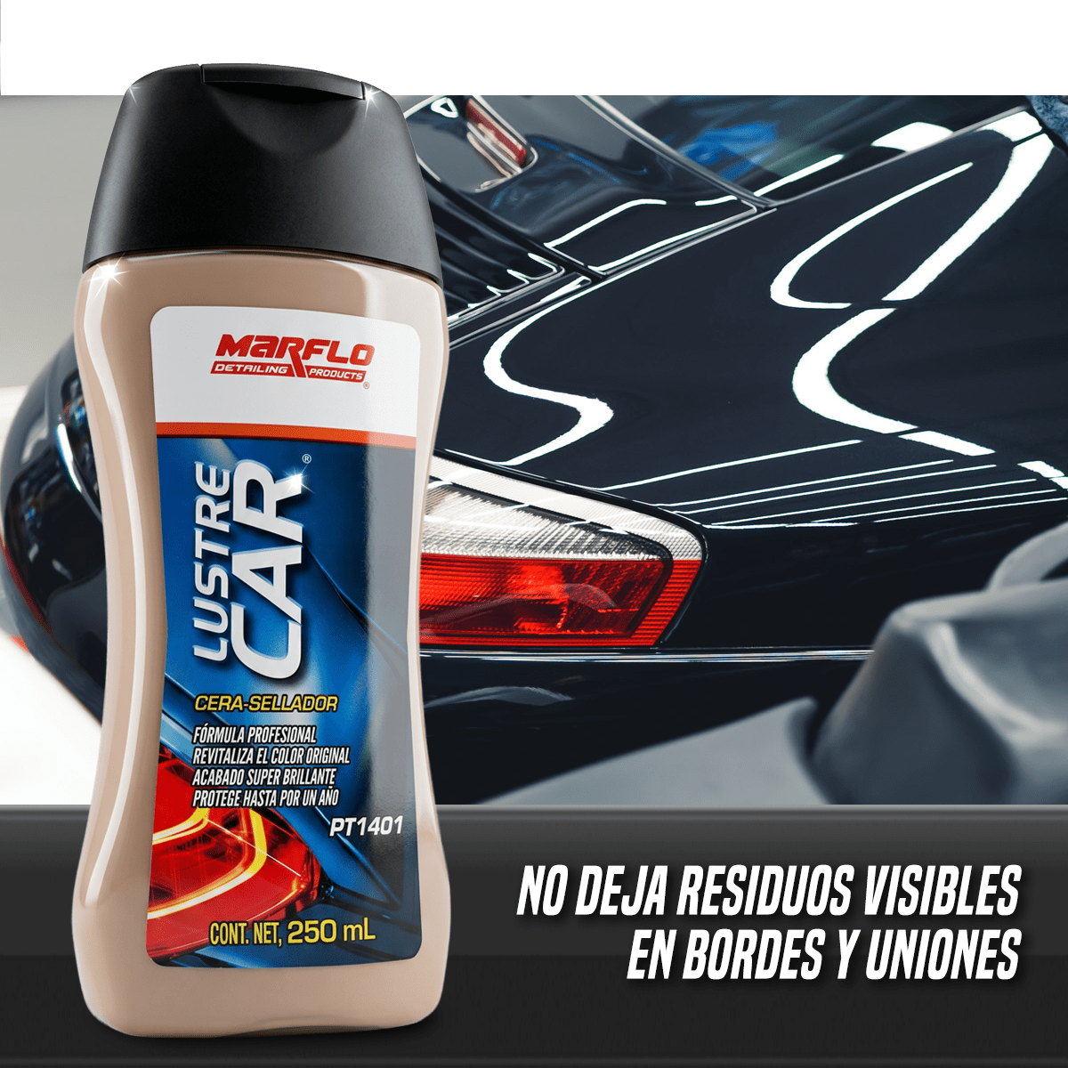 Cera sellador Lustre Car 250ml marflo PT1401 - Image 4