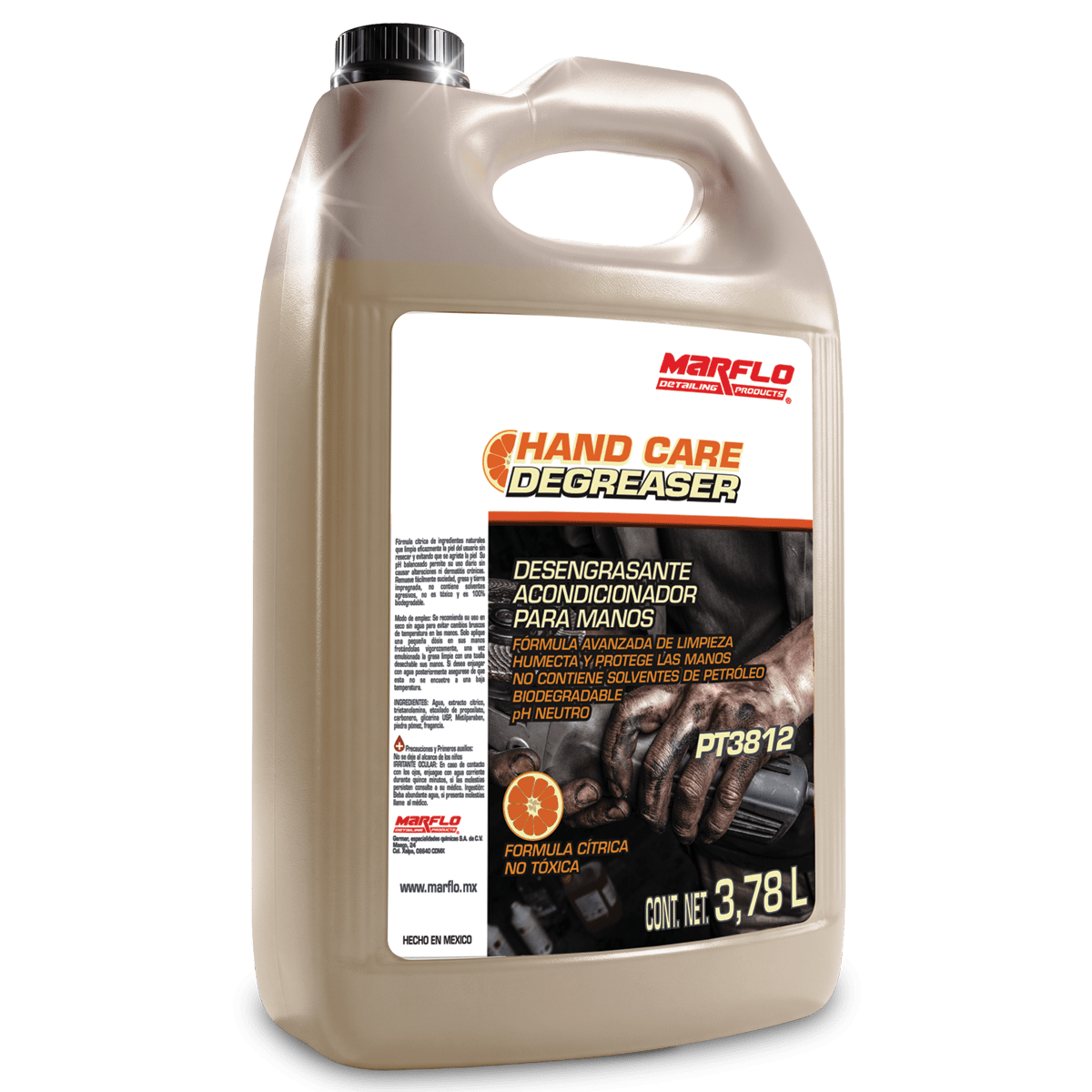 Limpiador de manos hand care degreaser 3.78L PT3812