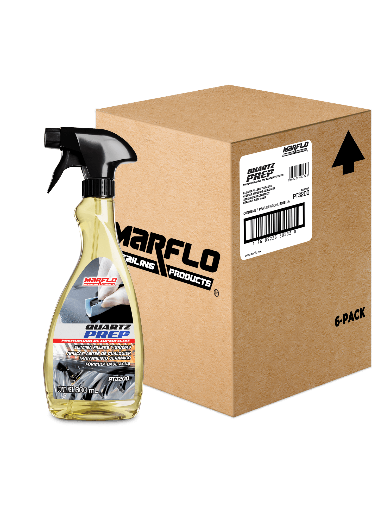 QUARTZ PREP SURFACE CLEANER PREPARADOR 600ML 6PACK PT32006