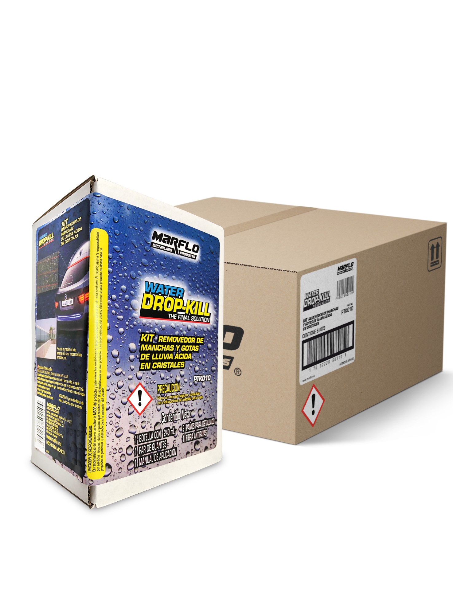 Kit removedor de gotas de lluvia ácida drop kill remover 6pack PTK0106