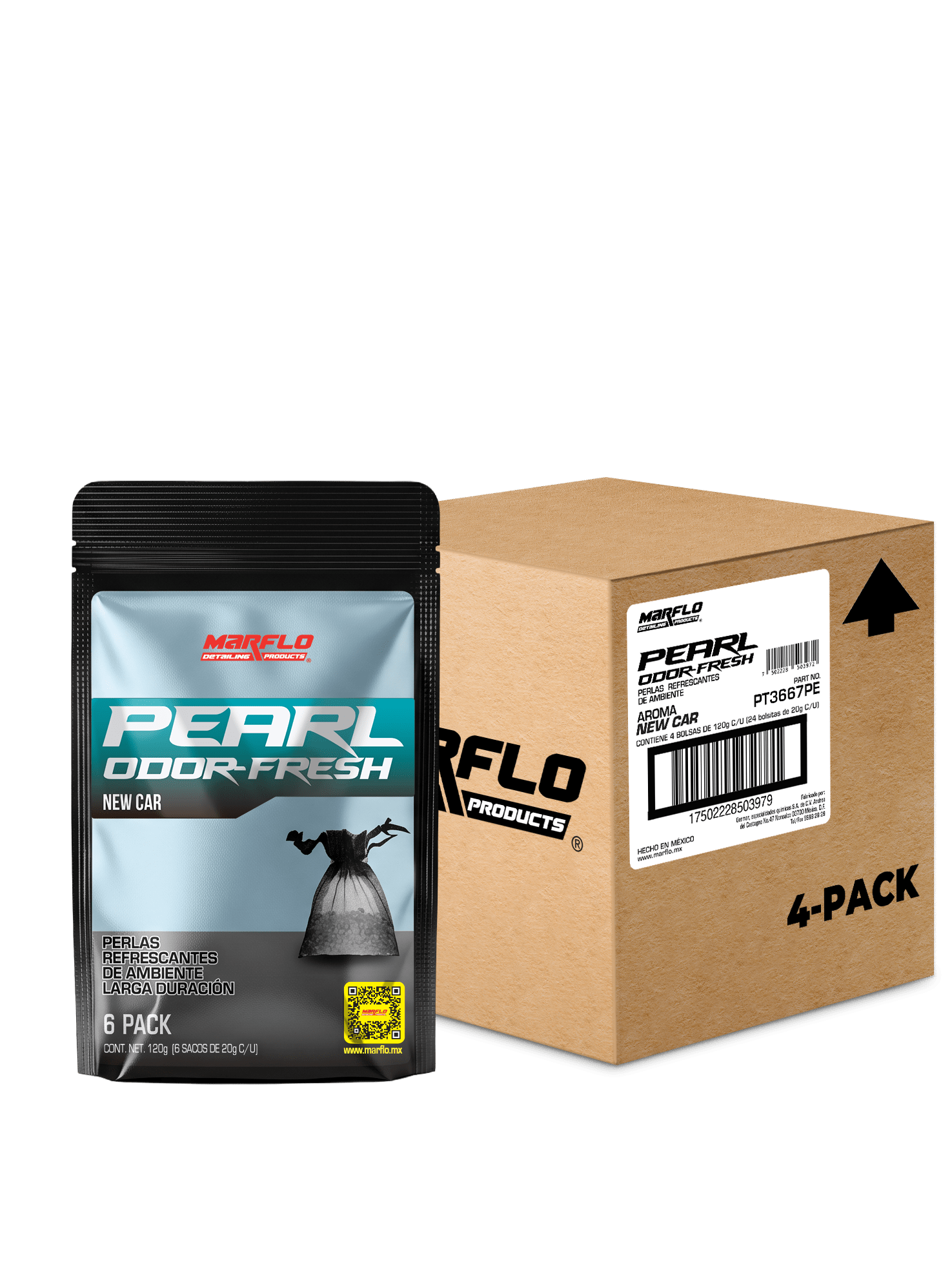 New Car Pearl Fresh 4pack caja (480gr) PT3667PE4