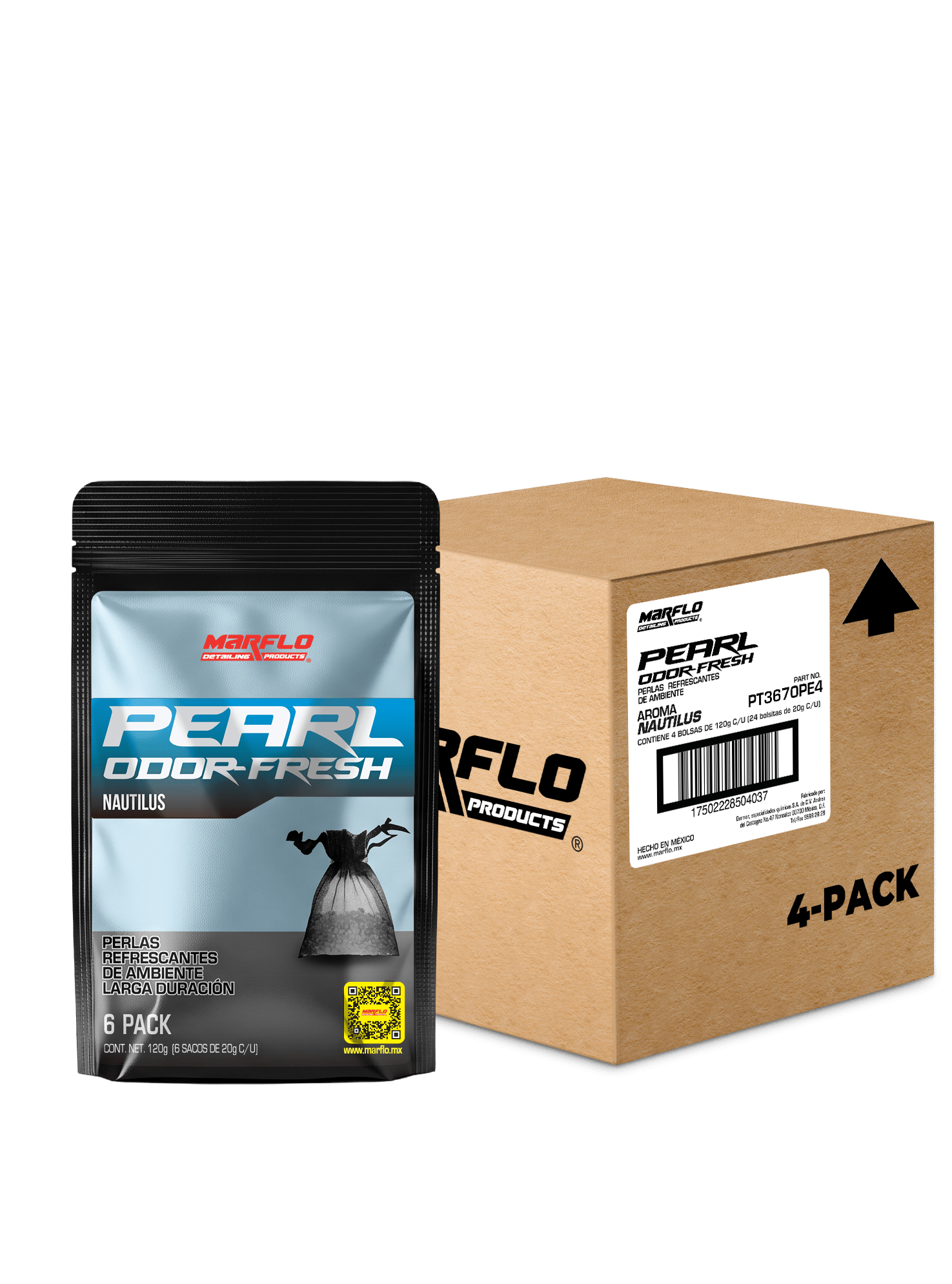 Nautilus Pearl Fresh 4pack caja (480gr) PT3670PE4
