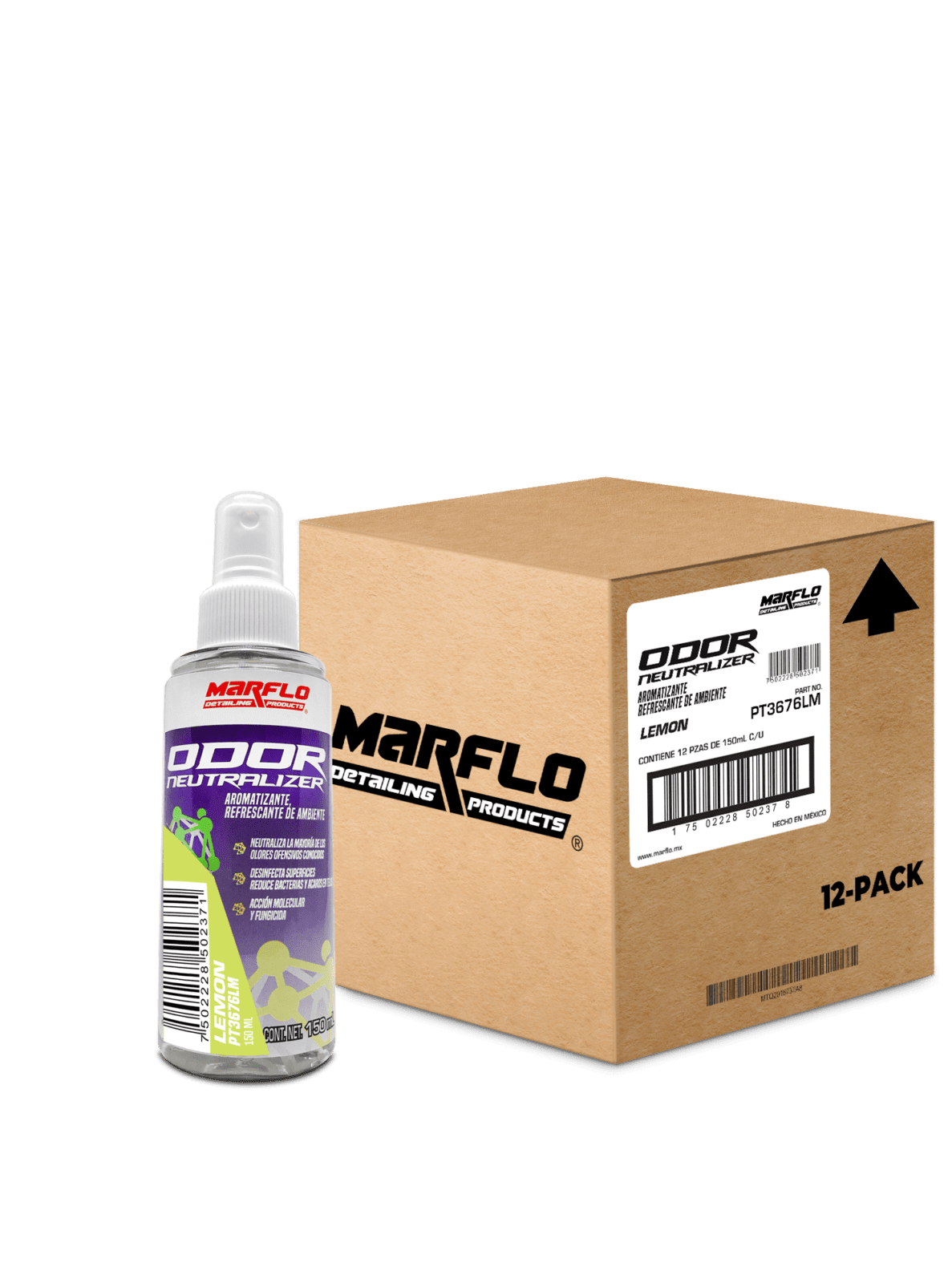 Odor Neutralizer 150mL Lemon 12 PACK PT3676LM12