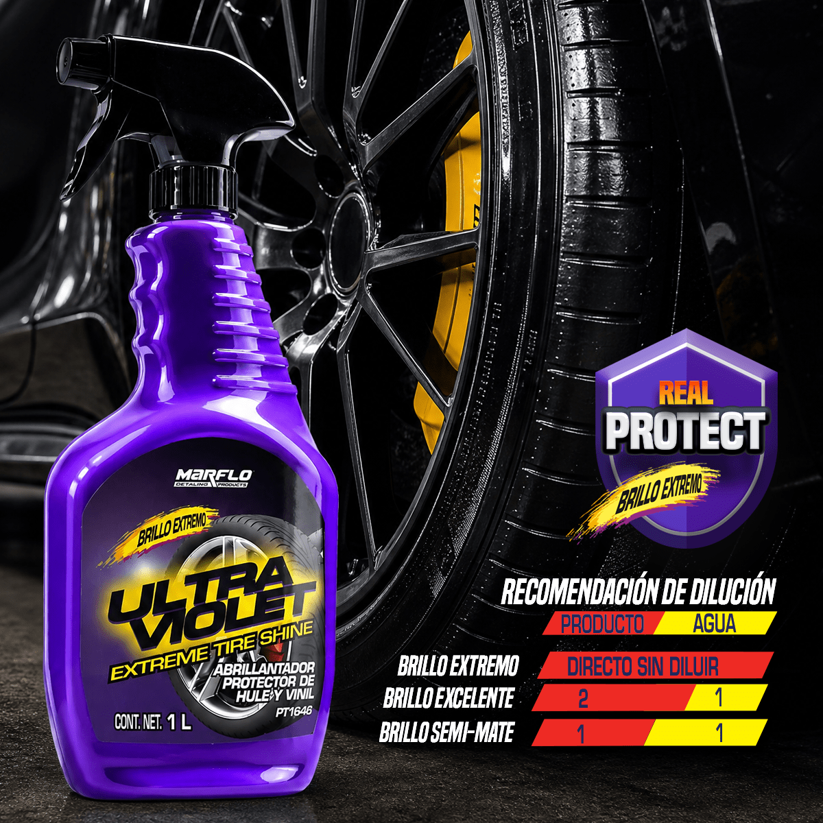 ultra violet extreme tire shine 1L PT1645 - Image 3