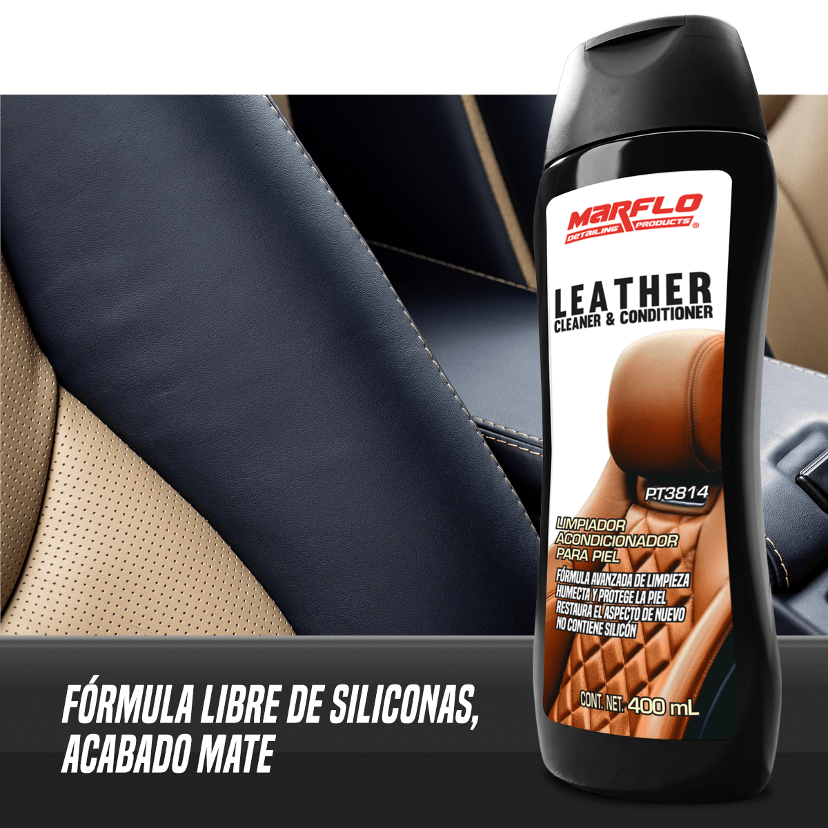 Leather Cleaner Limpiador de piel 400mL 6pack PT38146 - Image 2