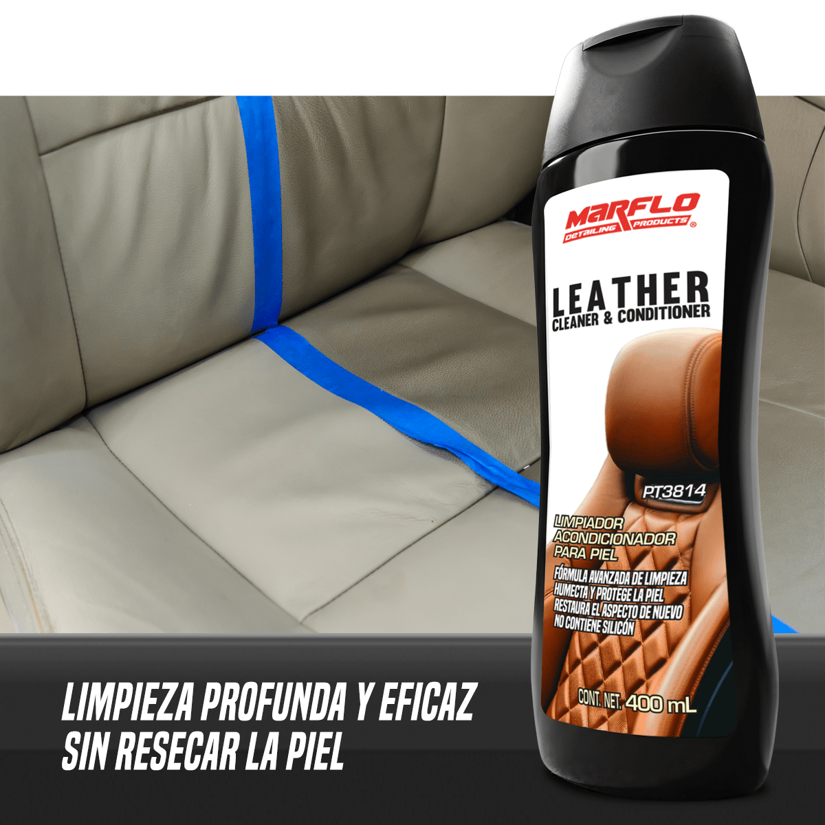 Leather Cleaner Limpiador de piel 400mL 6pack PT38146 - Image 3