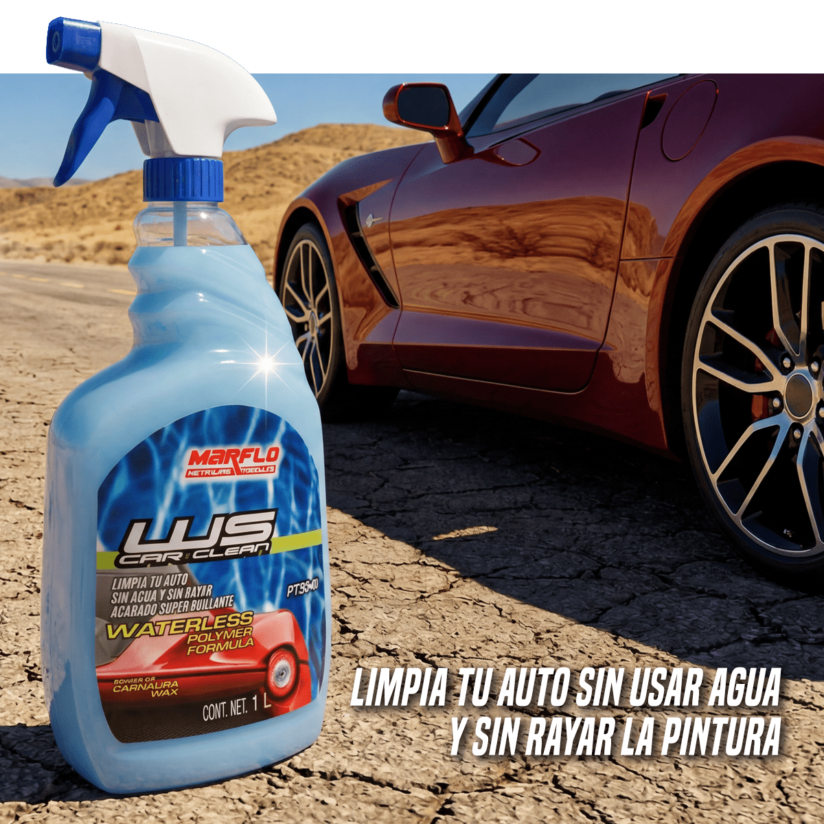 Lavado sin agua WS car clean waterless 1L 6 pack PT38406 - Image 2