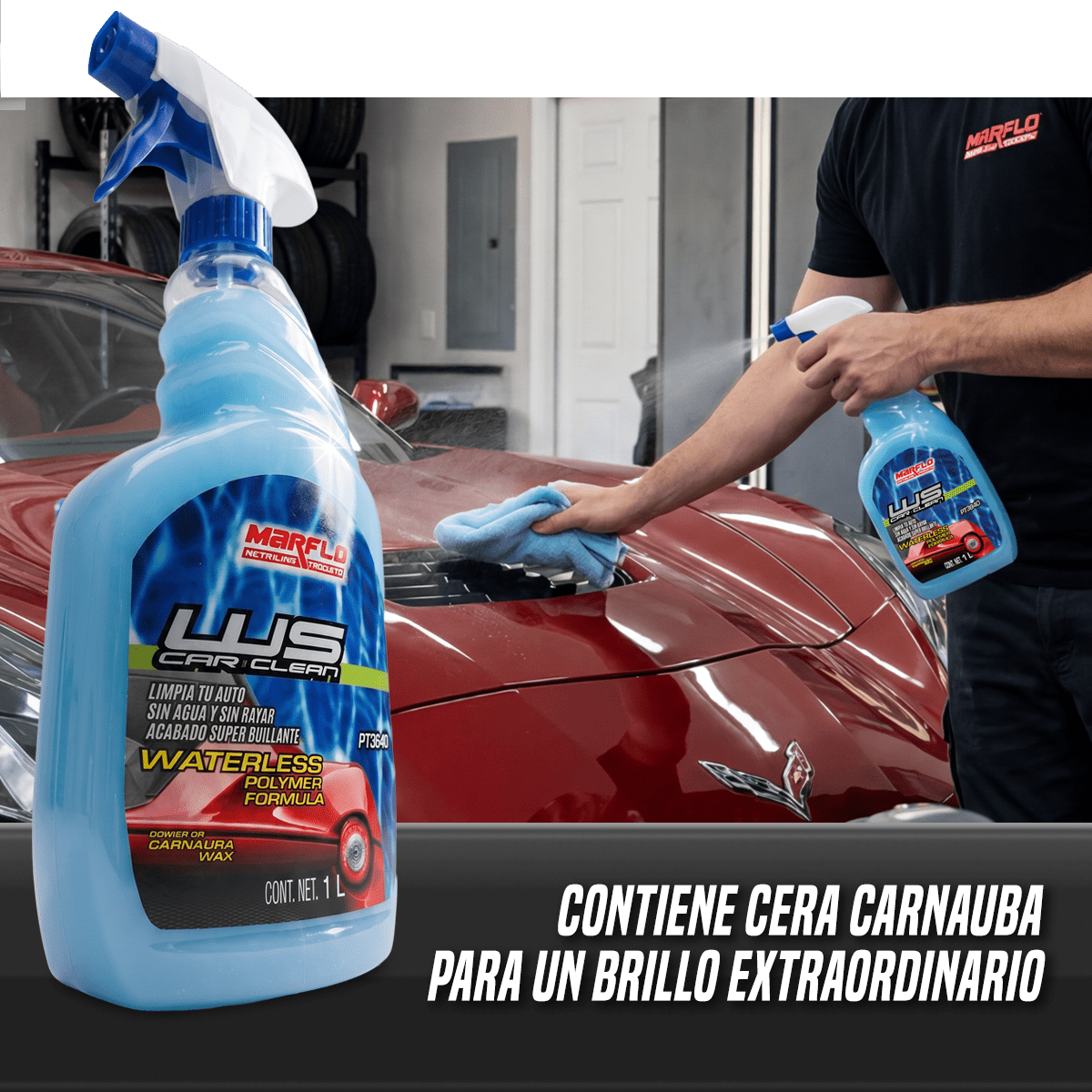 Lavado sin agua WS car clean waterless 1L 6 pack PT38406 - Image 3