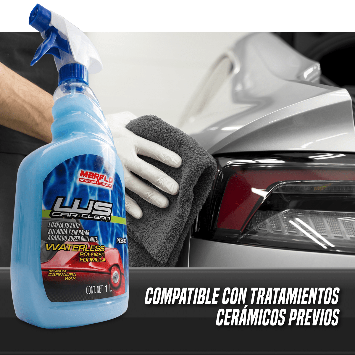 Lavado sin agua WS car clean waterless 1L 6 pack PT38406 - Image 4