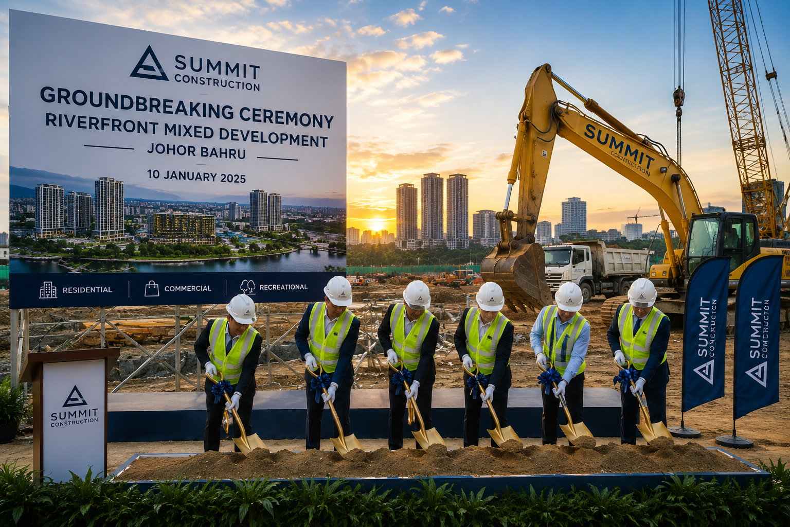 Groundbreaking Ceremony Held for Riverfront Mixed Development