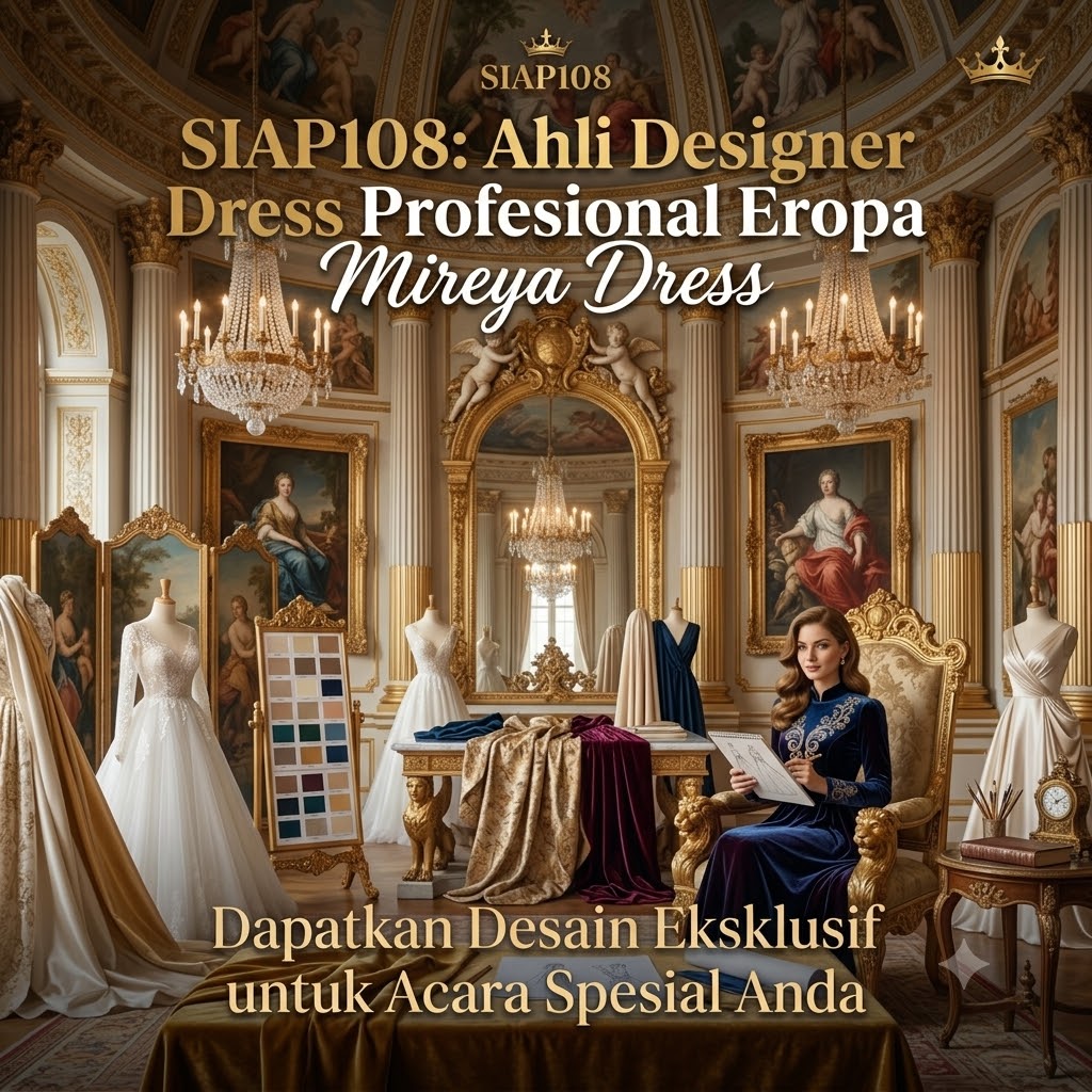 SIAP108: Ahli Designer Dress Profesional Eropa Mireya Dress