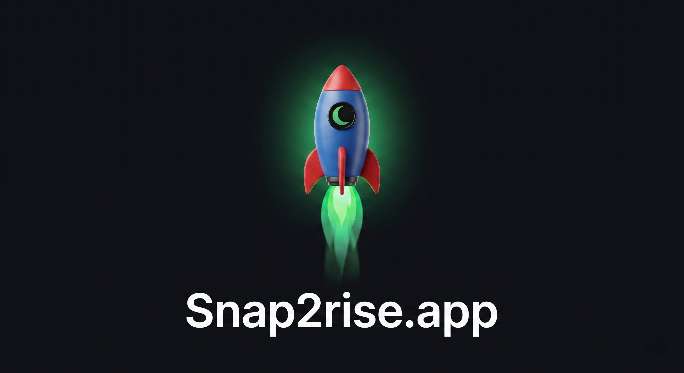 Snap2rise rakket met de titel Snap2rise. De applicatie om jouw Google reviews en portfolio te laten greoten