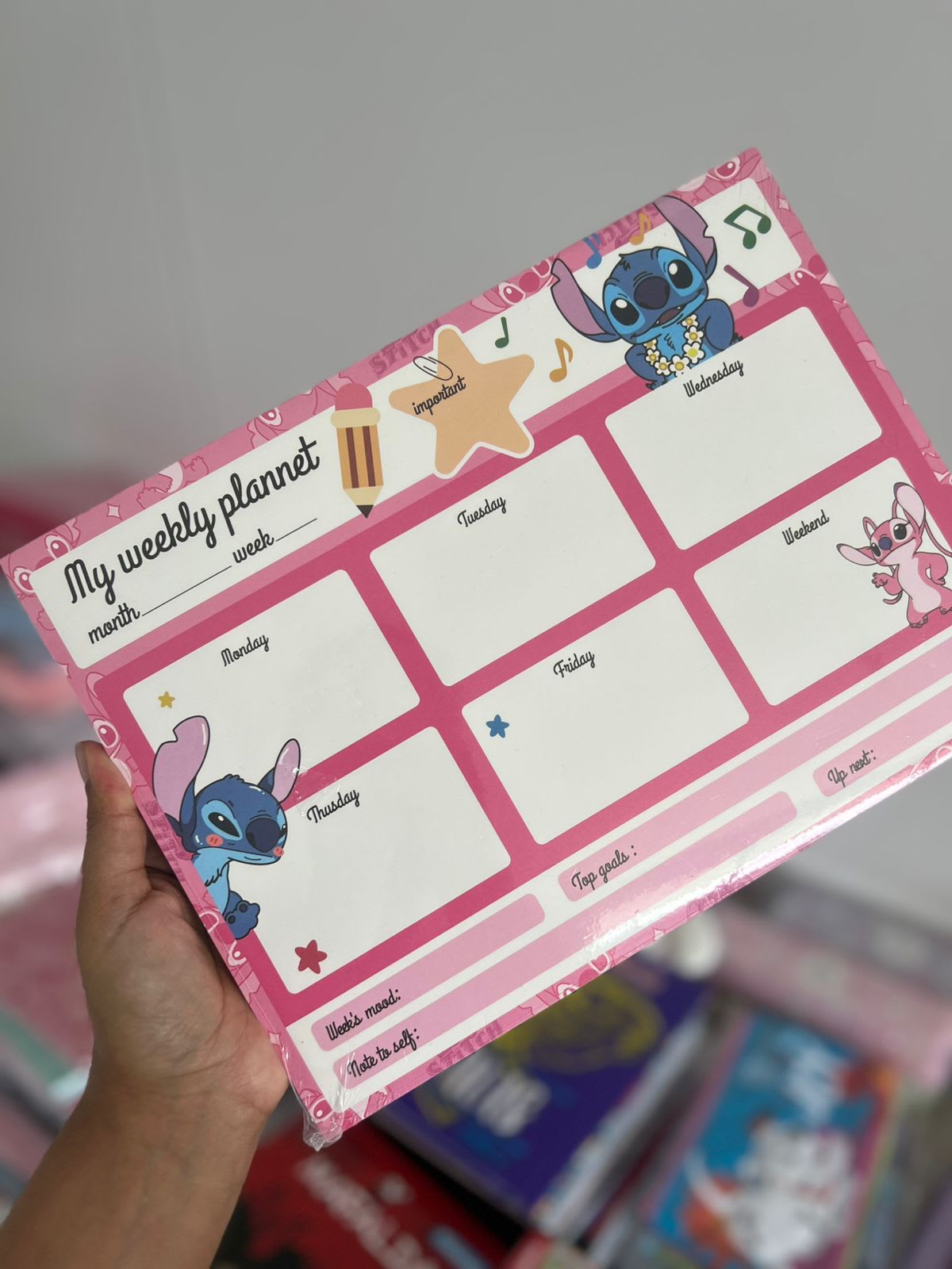 Planeador hojas Stitch