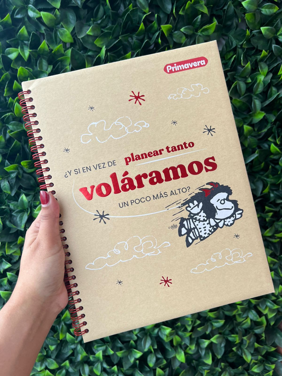 Cuaderno argollado rayado MAFALDA X80H