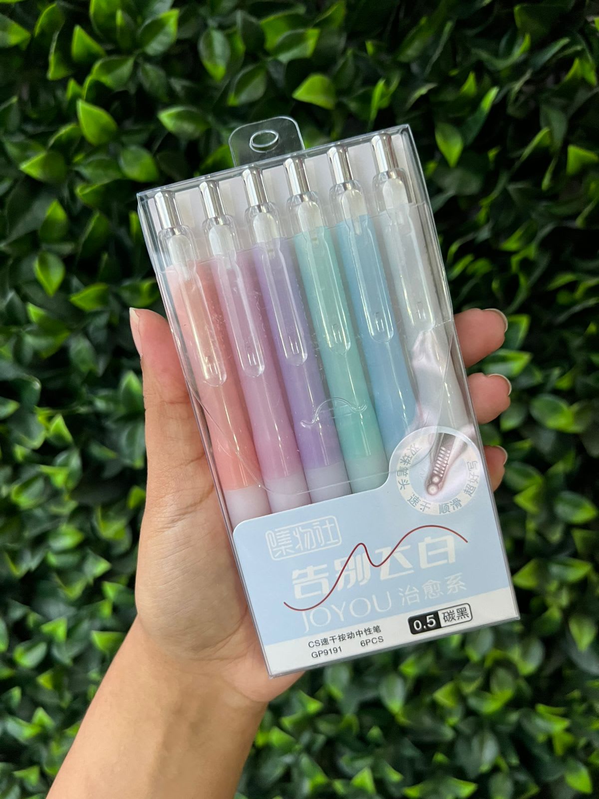 Lapiceros pastel 0.5mm (Tinta negra)