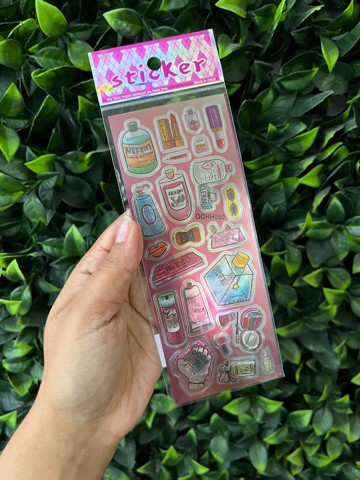 Sticker metalizado girly