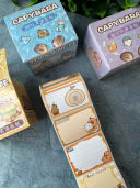 Vista 2 de Rollo de stickers Capibara