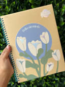 Vista 1 de Cuaderno argollado rayado Kraft Girly