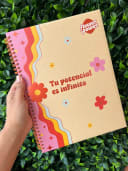 Vista 3 de Cuaderno argollado rayado Kraft Girly