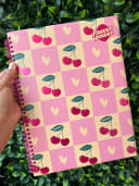 Vista 4 de Cuaderno argollado rayado Kraft Girly