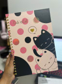 Vista 2 de Cuaderno gatos love grande cuadriculado