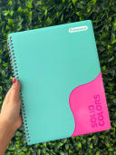 Vista 1 de Cuaderno argollado rayado 80 hojas SOLID