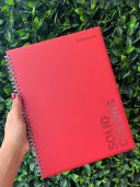 Vista 2 de Cuaderno argollado rayado 80 hojas SOLID