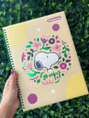 Vista 5 de Cuaderno argollado grande 80 hojas cuadriculado SNOOPY