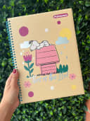 Vista 4 de Cuaderno argollado grande 80 hojas cuadriculado SNOOPY