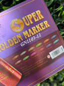 Vista 3 de Marcadores Super Golden x12 metalizados