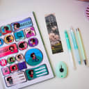 Vista 2 de Kits Básico de apuntes Girly Verde pastel